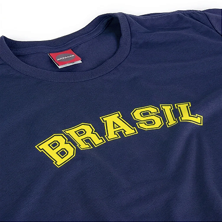 Camiseta Brasil Clássico Marinho.