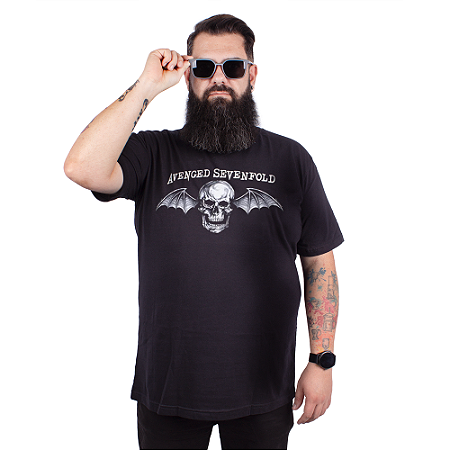 Camiseta Plus Size Avenged Sevenfold Preta - Oficial