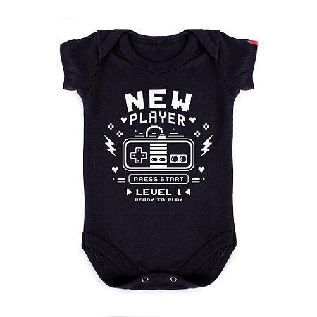 Body Bebê New Player Level 1 - Preto