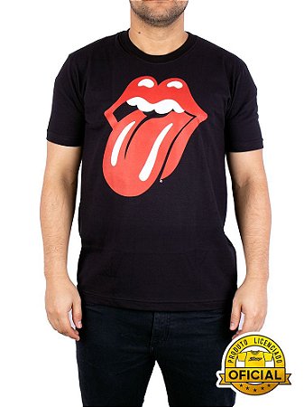 Camiseta Rolling Stones Preta Oficial