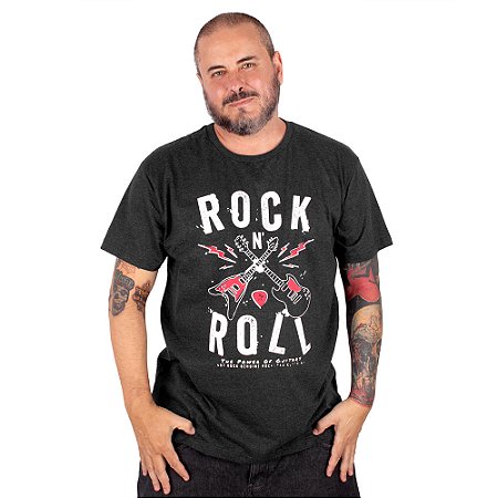 Camiseta Plus Size Guitarra Power.