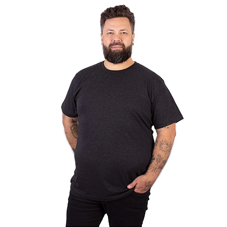 Camiseta Plus Size Premium Preta Jaguar.