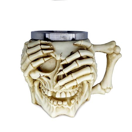 Caneca de Resina Caveira Crânio 400ml