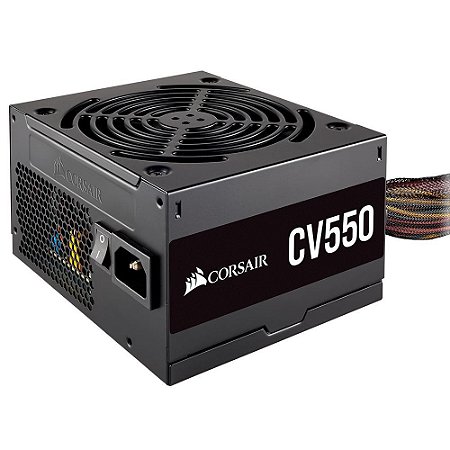 Fonte Corsair CV550 550W, 80 Plus Bronze, CP-9020210-BR