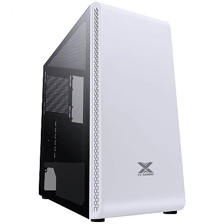 Gabinete Gamer Vinik Vaux Branco, Lateral de Vidro