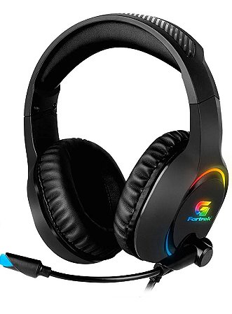 Headset Gamer Fortrek Holt, RGB, Drives 50mm