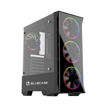 Gabinete Bluecase BG-036, Mid Tower, Lateral em Vidro
