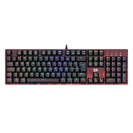 Teclado Gamer Mecânico Redragon Infernal Viserion, RGB, Switch Optical , ABNT2