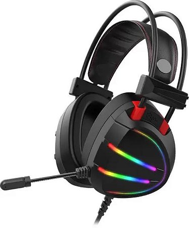 Headset Gamer Gaming Master 7.1 Digital Surround USB AR70 RGB Preto