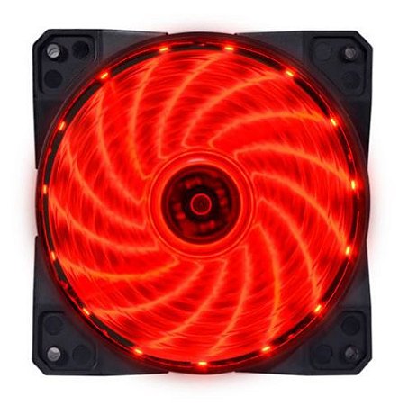 Cooler Bluecase LED Vermelho BF-23R, 120mm