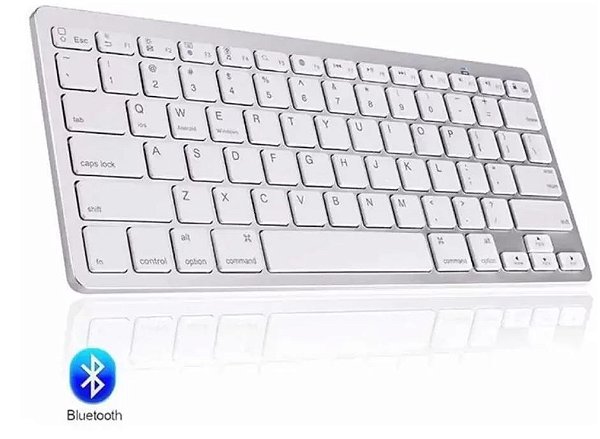 Teclado Sem Fio Bluetooth Lehmox Branco - LEY-174