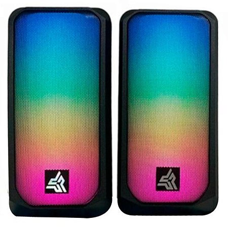 Caixa de Som Knup Hórus RO810 Gamer, LED, 10W RMS