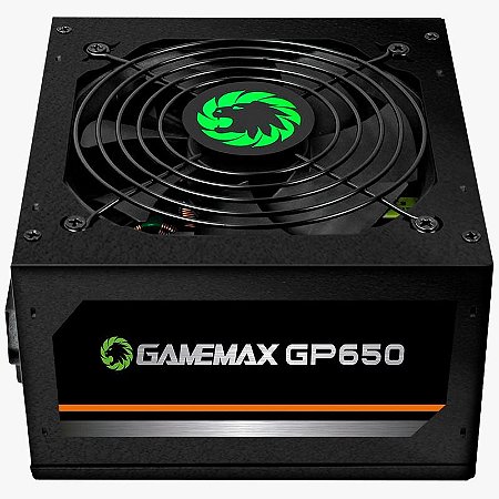 Fonte Gamemax 650W, 80 Plus Bronze, PFC Ativo, GP650