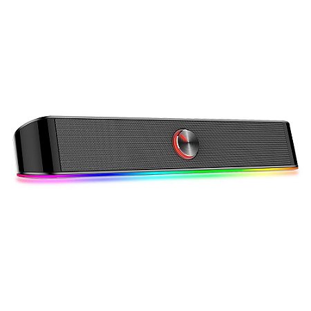 Caixa de Som Redragon Adiemus Soundbar Gamer, 6W RMS, RGB