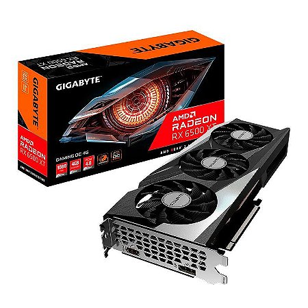 Placa de Vídeo Gigabyte AMD Radeon RX 6500 XT 4GB GDDR6 Triplefan