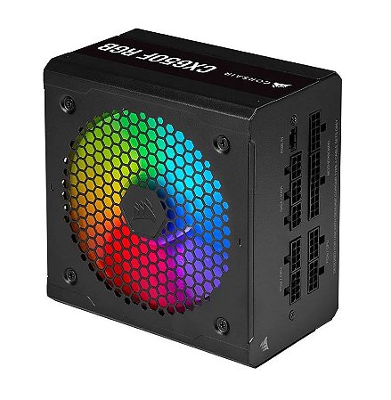 Fonte Corsair CX650F RGB 650W, 80 Plus Bronze, Full Modular
