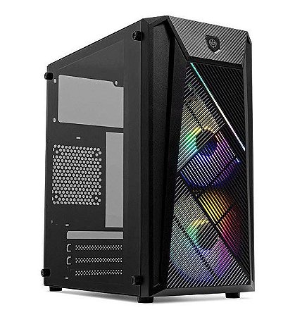 Gabinete Gamer Erion C/ 2 Fans, RGB, Mini-Tower, Lateral Acrilico