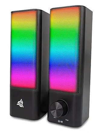 Caixa de Som Gamer Knup Hórus RO820, c/Bluetooth, LED RGB, 10W RMS