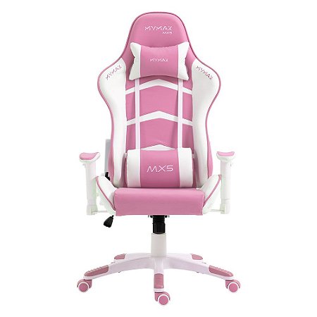 Cadeira Gamer Mymax MX5 Branco e Rosa - Loja Zeus Games