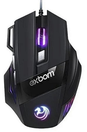 Mouse Gamer Exbom MS-G260 Preto 3200DPI
