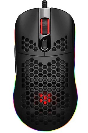 Mouse Gamer Revenger Tiger MO-TGR002, RGB, 6200DPI, 7 Botões Programáveis, Sensor Pixart 3327