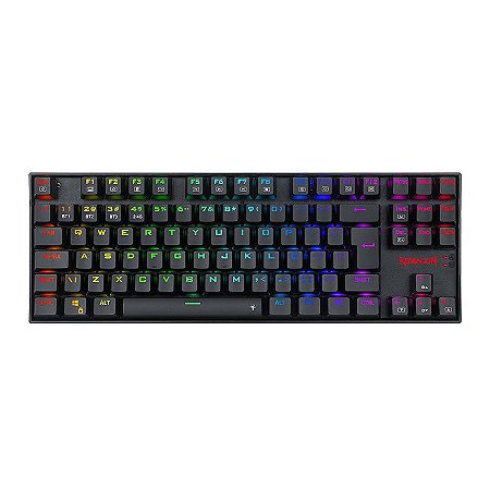 Teclado Gamer Mecânico Redragon Kumara Pro Wireless, Bluetooth, Bateria Recarregável, RGB, Switch Blue