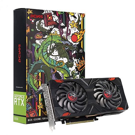 Placa de Vídeo PCyes Nvidia Geforce RTX 3050 8Gb Gddr6