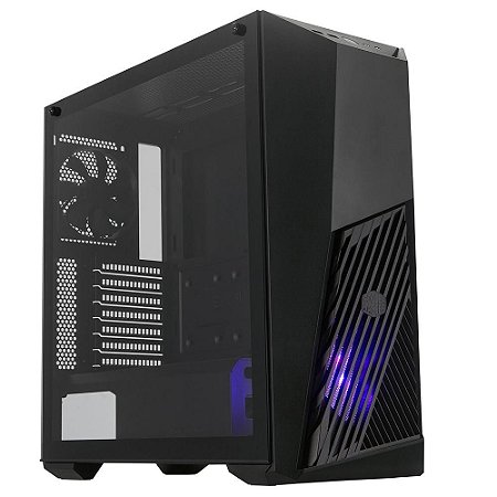 Gabinete Cooler Master Masterbox K501L C/ 2 Fans, Mid Tower, Lateral de Vidro, Preto