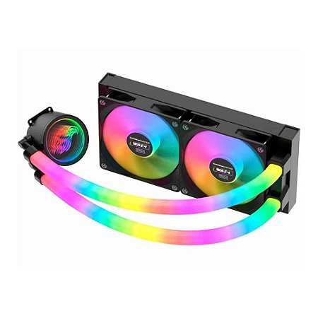 Water Cooler Kmex Gaming Master WAC5, 240mm, AMD e Intel, LED RGB, Preto