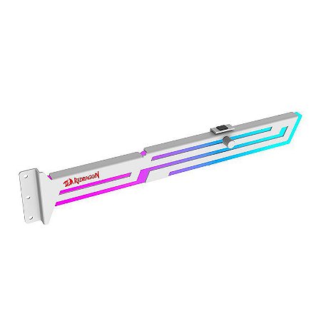 Suporte de Placa de Vídeo Redragon RD-GCPO3, ARGB, Branco