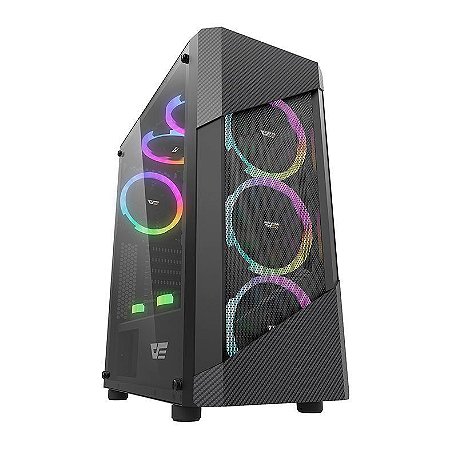 Gabinete Gamer Aigo Darkflash Pollux, Mid-Tower, Lateral Vidro, Preto