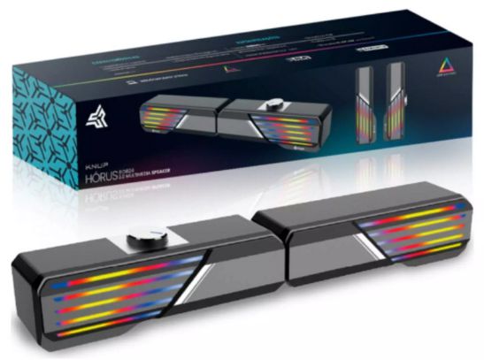 Caixa de Som Knup Hórus RO824 Soundbar Gamer, LED, 10W RMS