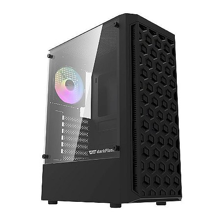Gabinete Gamer Aigo Darkflash DK300 C/ 4 Fans, Mid-Tower, Lateral de Vidro