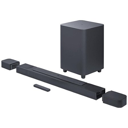 Soundbar JBL Bar 1000, Bluetooth, 440W RMS, Subwoofer Sem Fio, 7.1.4 Canais