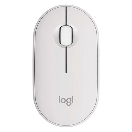 Mouse sem fio Logitech Pebble M350S, 4000 DPI, branco