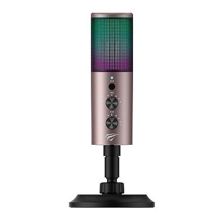 Microfone Havit Gamenote GK61, RGB, USB, Preto