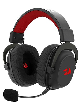 Headset Gamer Redragon Zeus Pro, 7.1, Wireless/Bluetooth (S/fio), PC/PS4/PS5, Preto