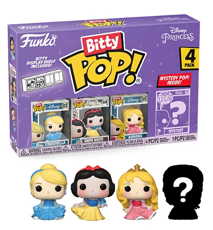 Funko Bitty Pop! Disney Princess - Cinderella, 4 pack