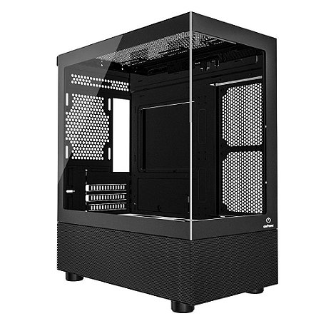 Gabinete Gamer OnePower Crystal, Mid-Tower, Lateral de Vidro