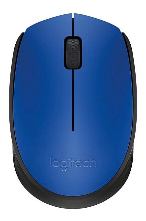 Mouse sem fio Logitech m170, Azul