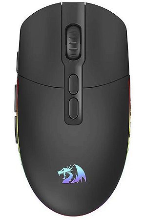 Mouse Gamer Redragon Invader Pro Wireless/Bluetooth, 10000DPI, 8 botões