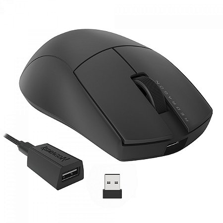 Mouse Gamer Redragon King Pro Wireless/Bluetooth, Preto, RGB, 26000DPI