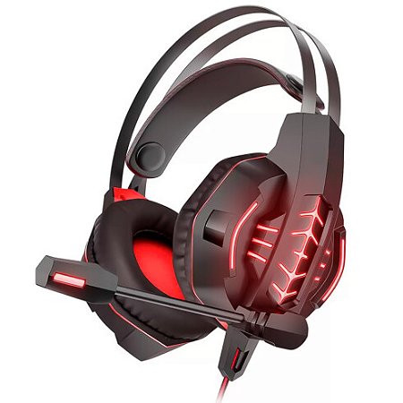 Headset Gamer Ovleng GT-63, P3, Vermelho