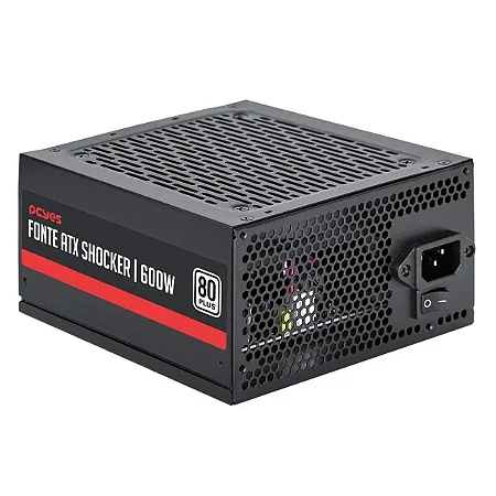Fonte PC Yes Shocker 600w, 80 Plus White