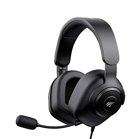 Headset Gamer HAVIT H2230D, Microfone destacável, Preto