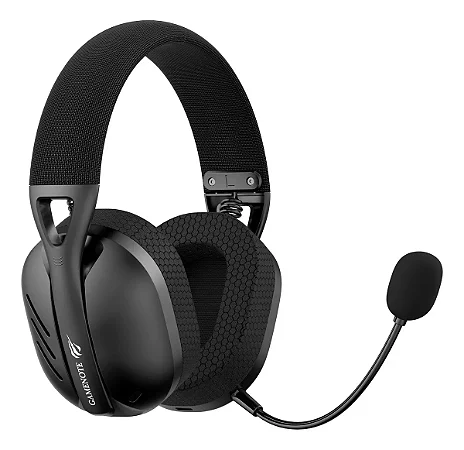 Headset Gamer Wireless HAVIT Fuxi-H3, Quad-mode, Microfone destacável, Preto