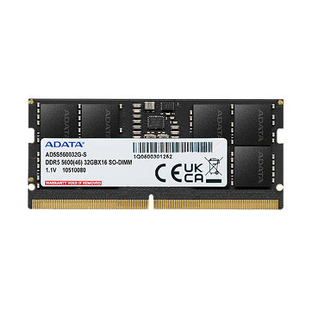 Memória RAM Notebook ADATA 16GB DDR5, 5600MHz, Sodimm