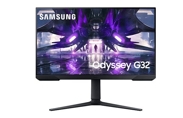 Monitor Gamer Samsung Odyssey G32 LED VA 27" Full HD, 165Hz, 1ms, Suporte ajuste para altura e rotação, LS27AG320NLXZD