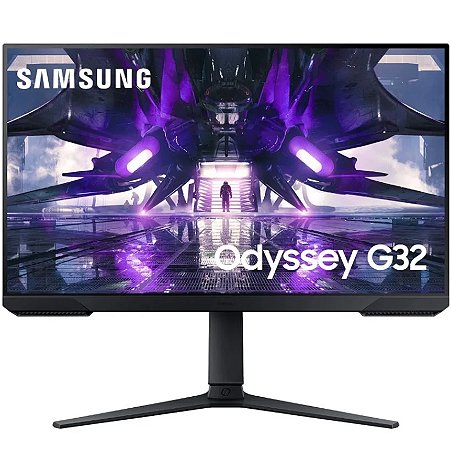 Monitor Gamer Samsung Odyssey G32 LED VA 27" Full HD, 165Hz, 1ms, Suporte ajuste para altura e rotação, LS27AG320NLXZD