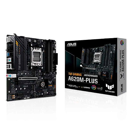 Placa Mãe Asus TUF GAMING A620M-PLUS, AMD AM5, mATX, DDR5